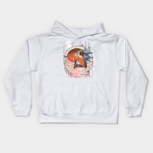 Ukiyo e Geisha Kids Hoodie